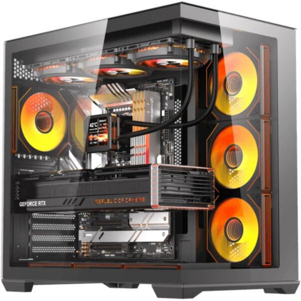 DarkFlash C280 számítógépház (fekete) + 7 ventilátor (C280 BLK +7F)